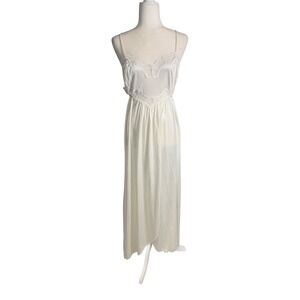 Vintage 70s/80s Barad & Co Ivory Lace Nightgown – Made in USA – Size Large